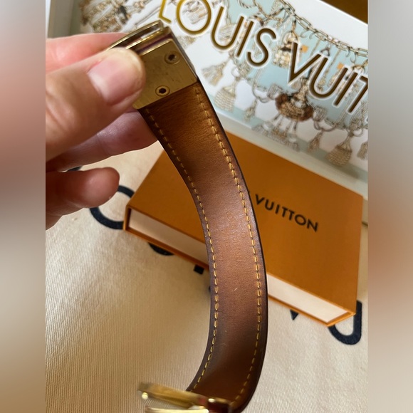 Louis Vuitton Leather Koala Nomade LV Cuff Bracelet - Picture 7 of 14